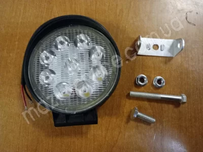 GE-WR009F Фара противотуманная круг. бел. светодиод 9 шт