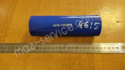 4370-1303010 Патрубок радиатора  д=42х52мм дл=160 мм силикон